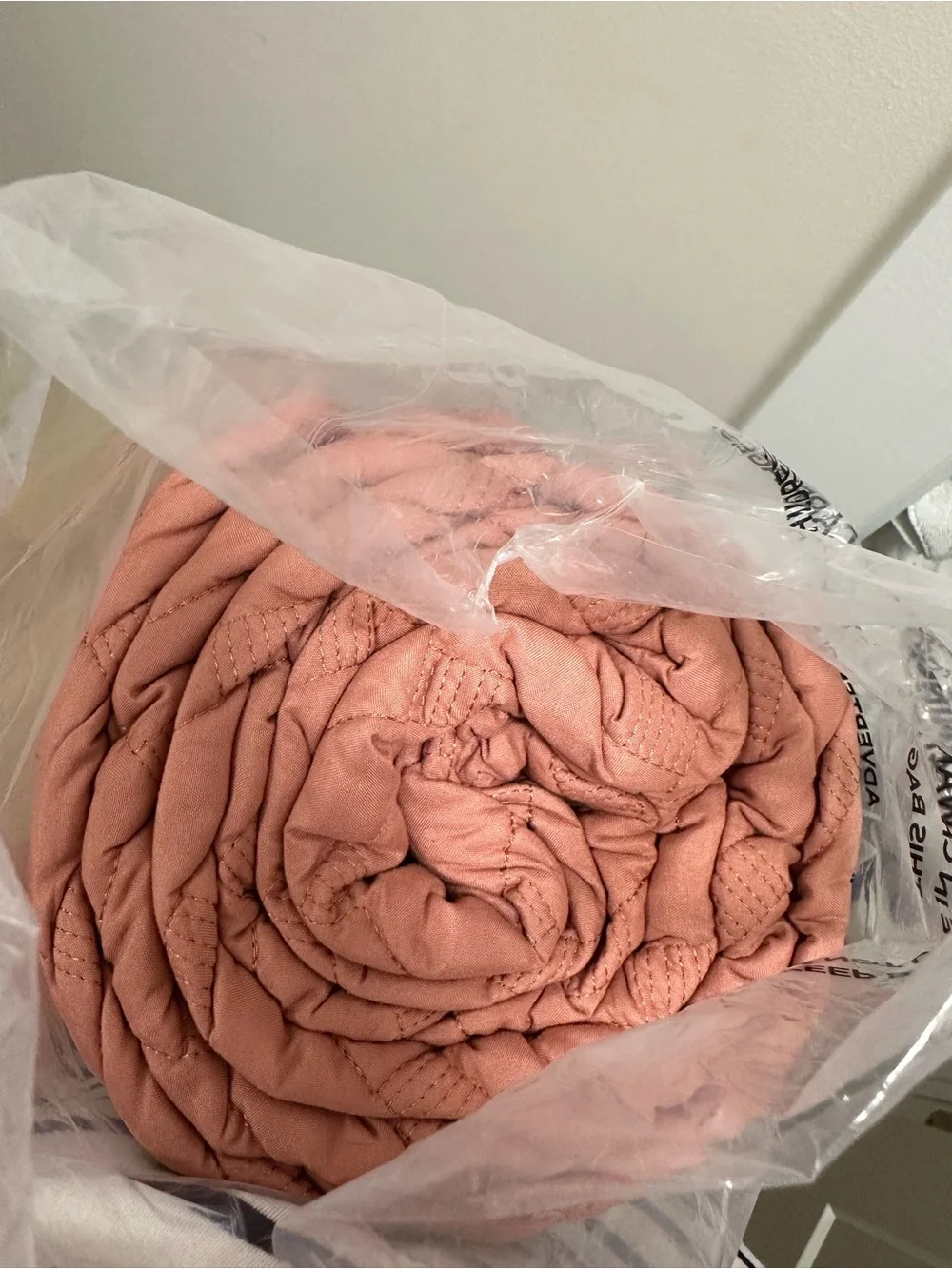 King size Rose Quartz Quilted Bedspread Set - Soft Pink 3 pieces